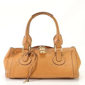 Chloe Paddington leather tote bag Camel Tan shoulder
